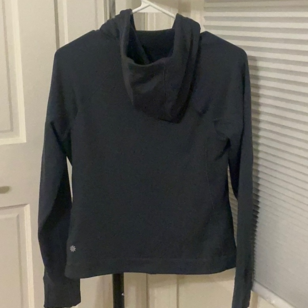 Athleta Interval Fleeced Lined Full Zip Hooded Sw… - image 2